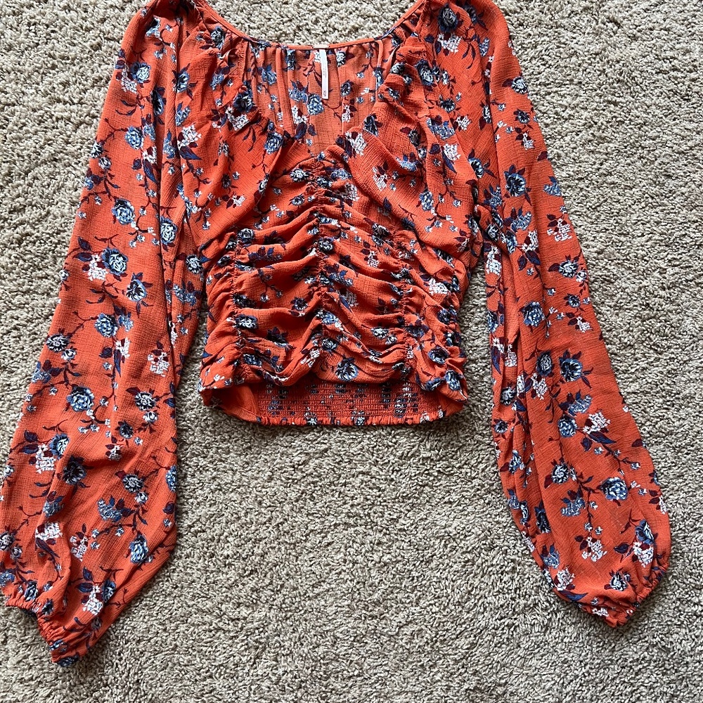 Free People New Final Rose Top